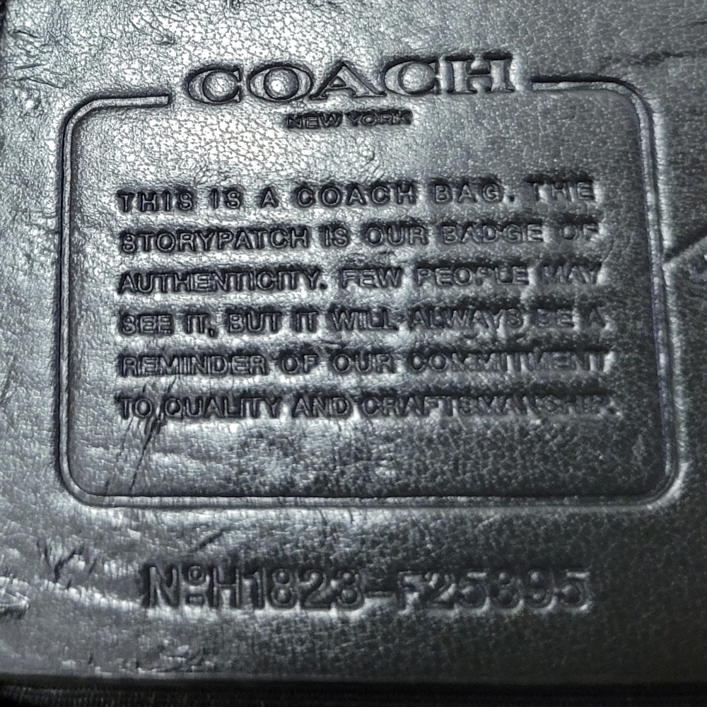 Coach authentic Mini Brooke Carryall Black leather sachet crossbody black - Picture 9 of 9